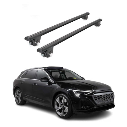 2019-2026 Audi Q8 e-tron Roof Rack Cross Bars Luggage Lbs Black 2 Pcs