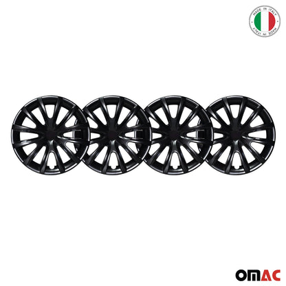 Bicolo Hub Caps Wheel Cover 14" Black & Black Full Set 4 pcs.