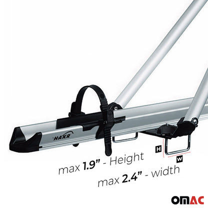 2Pcs Pro Bike Carrier Roof Mount Aluminum Bicycle Rack Cycling Car Truck SUV