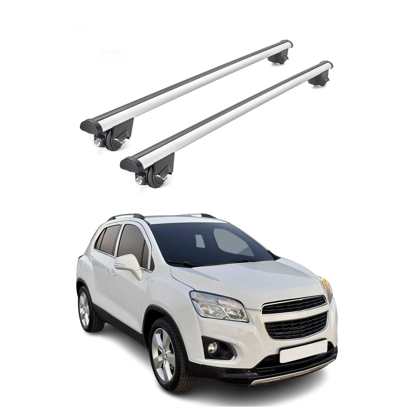 2017-2022 Chevrolet Trax Roof Rack Cross Bars Silver