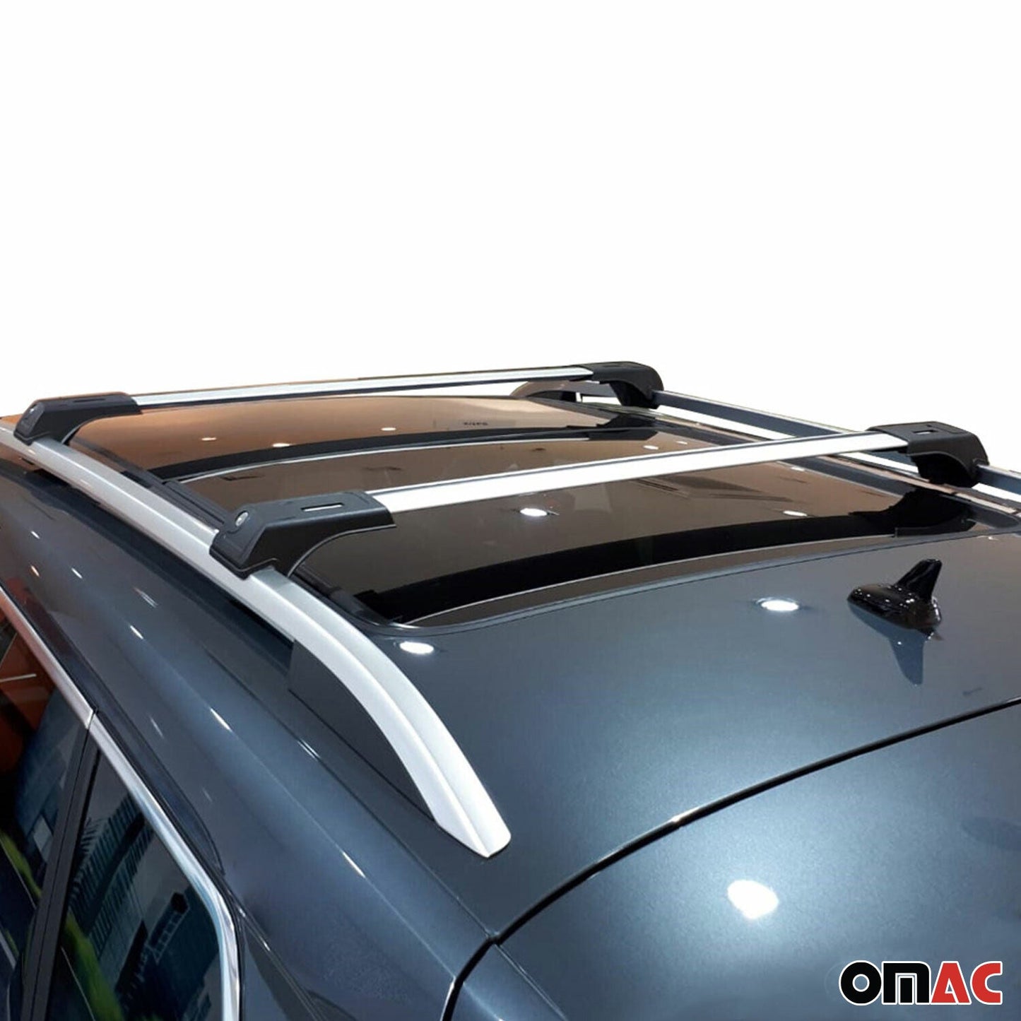 2003-2009 Toyota Land Cruiser Prado Roof Rack Cross Bars Silver