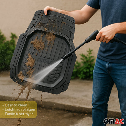 2022-2026 Mercedes EQA Heavy Duty Trim to fit Floor Mats Liner Black All Weather 4Pcs