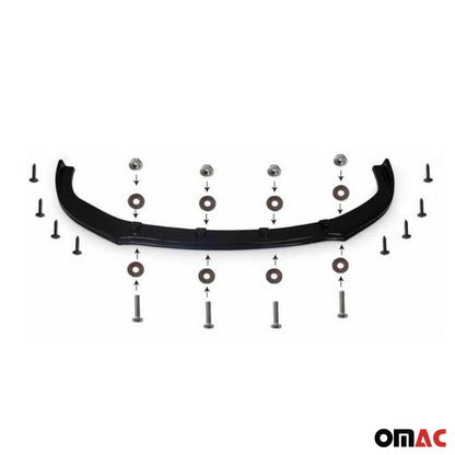 2019-2026 Mercedes Sprinter W907 910 Front Bumper Lip Splitter Black 1 Pc