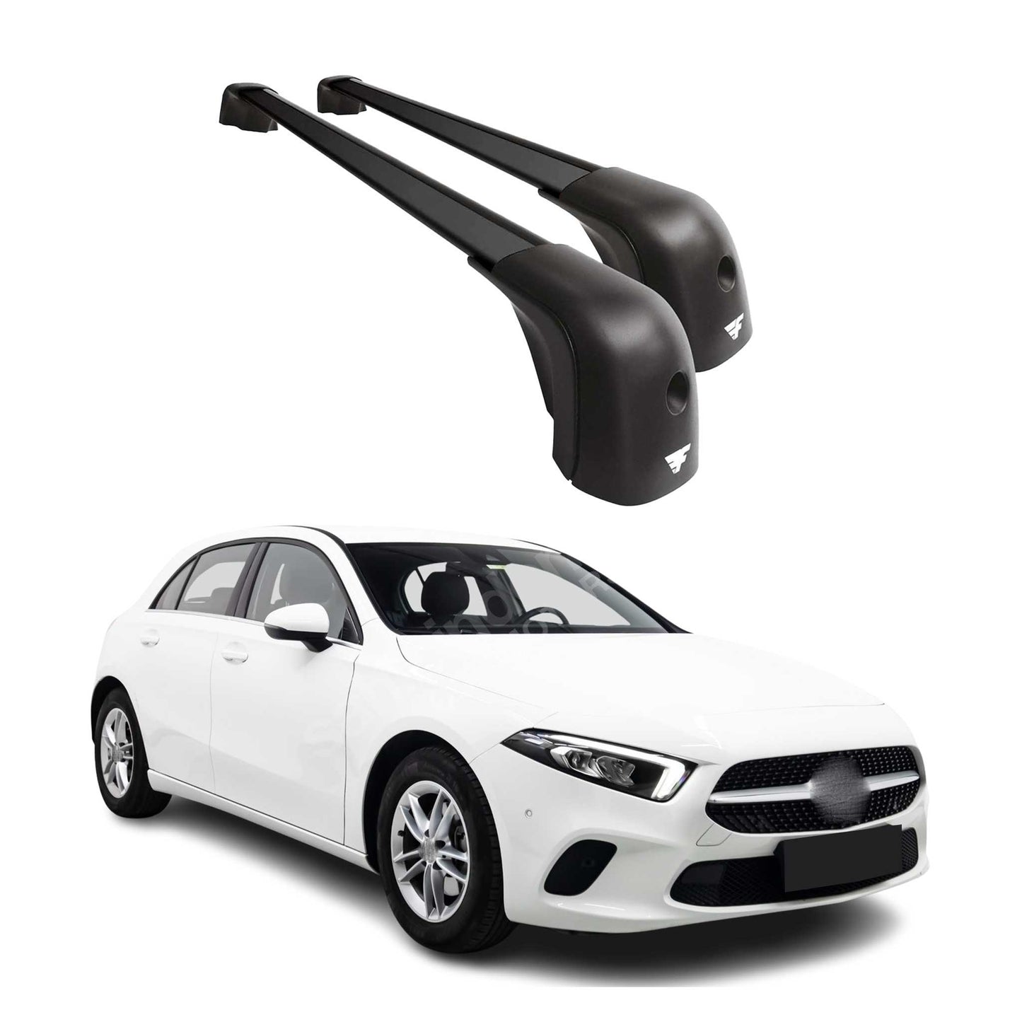 2019-2022 Mercedes A Class W177 V177 Roof Rack Cross Bars Silver