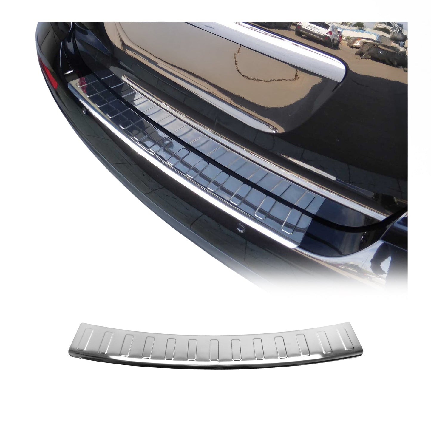 2005-2011 Mercedes M Class W164 Rear Bumper Guard Stainless Steel Glossy