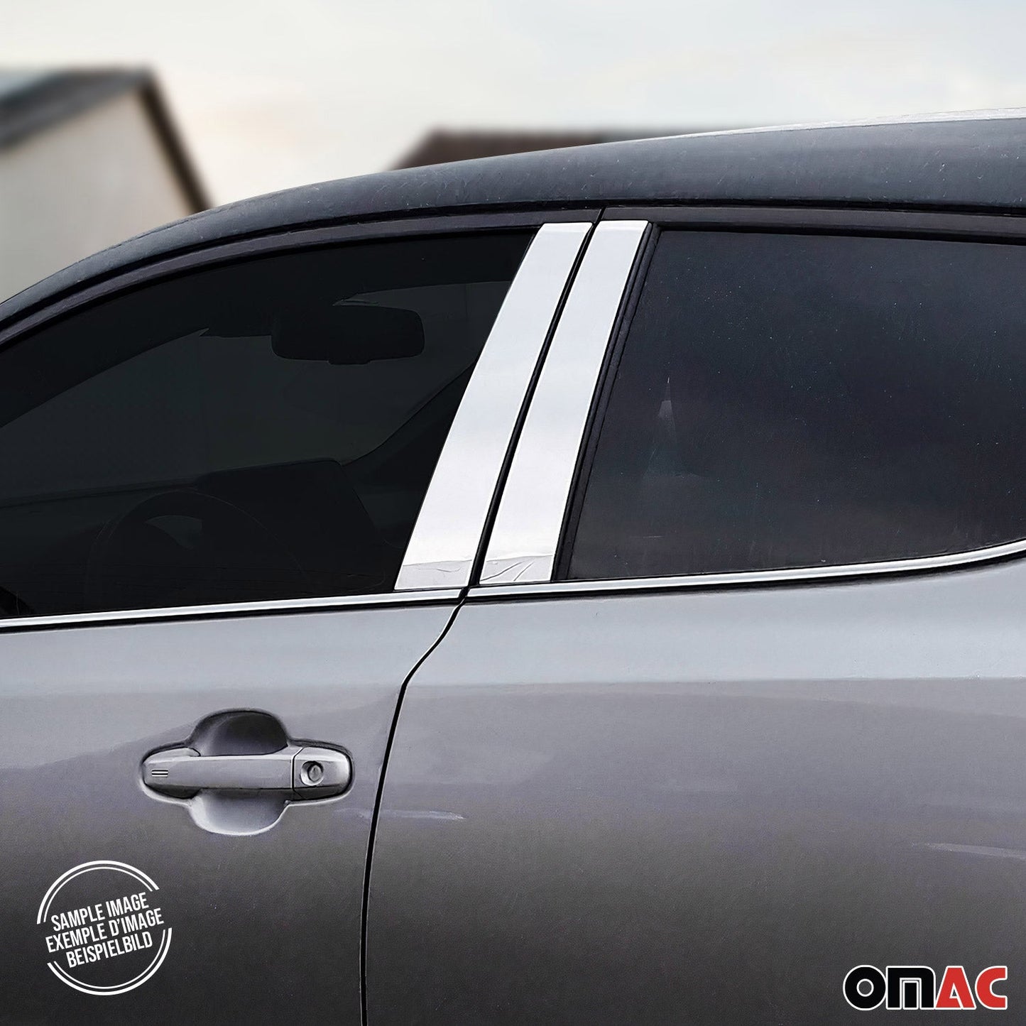 2019-2026 Toyota Corolla Sedan Window B Pillar Posts Door Trim Stainless Steel Silver 4x