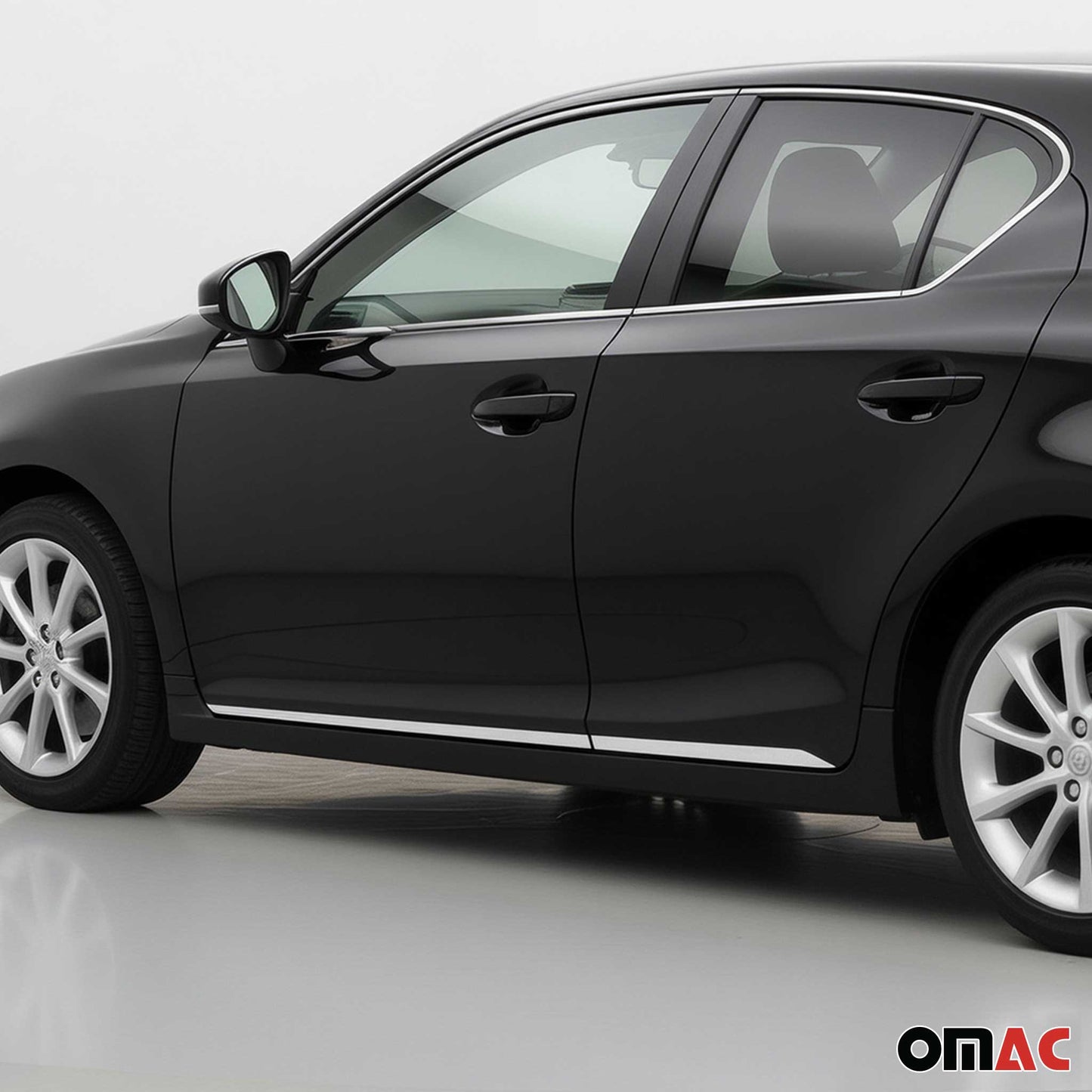 2011-2017 Lexus CT 200h Side Door Molding Trim Skirt Garnish Stainless Steel 4x