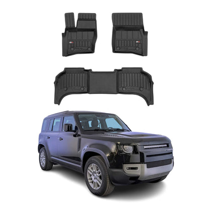 2020-2026 Land Rover Defender Premium Floor Mats Liners Full Set All Weather Heavy Duty