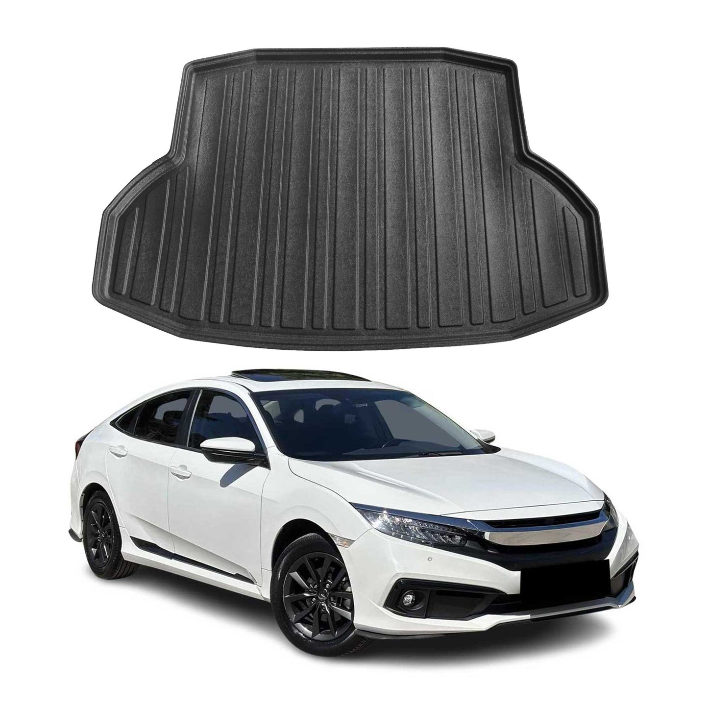 2016-2021 Honda Civic Sedan Cargo Liner Trunk Mat All Weather Black