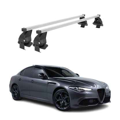 2017-2026 Alfa Romeo Giulia Roof Rack Cross Bars Luggage Carrier 2 Pcs