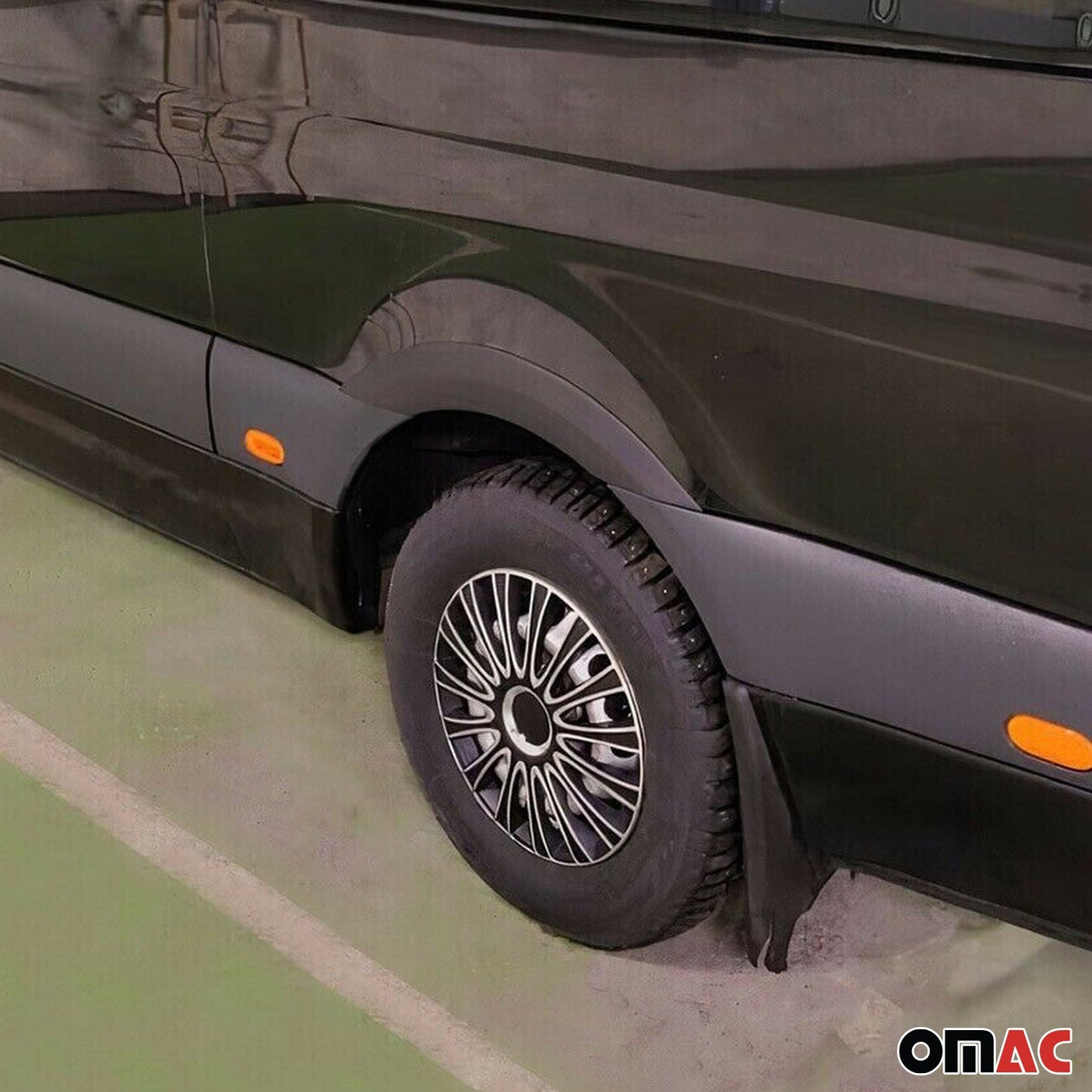 2019-2026 Mercedes Sprinter W907 910 Fender Flares Wheel Protector Black 4x