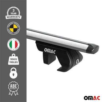 2025-2026 VW Tiguan Roof Rack Cross Bars Luggage Carrier Alu Silver 2x