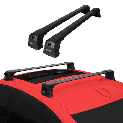 2014-2018 Mazda 3 Sedan Roof Rack Cross Bars Black