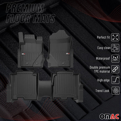 2021-2024 Ford Bronco Premium Floor Mats Liners Full Set All Weather Heavy Duty