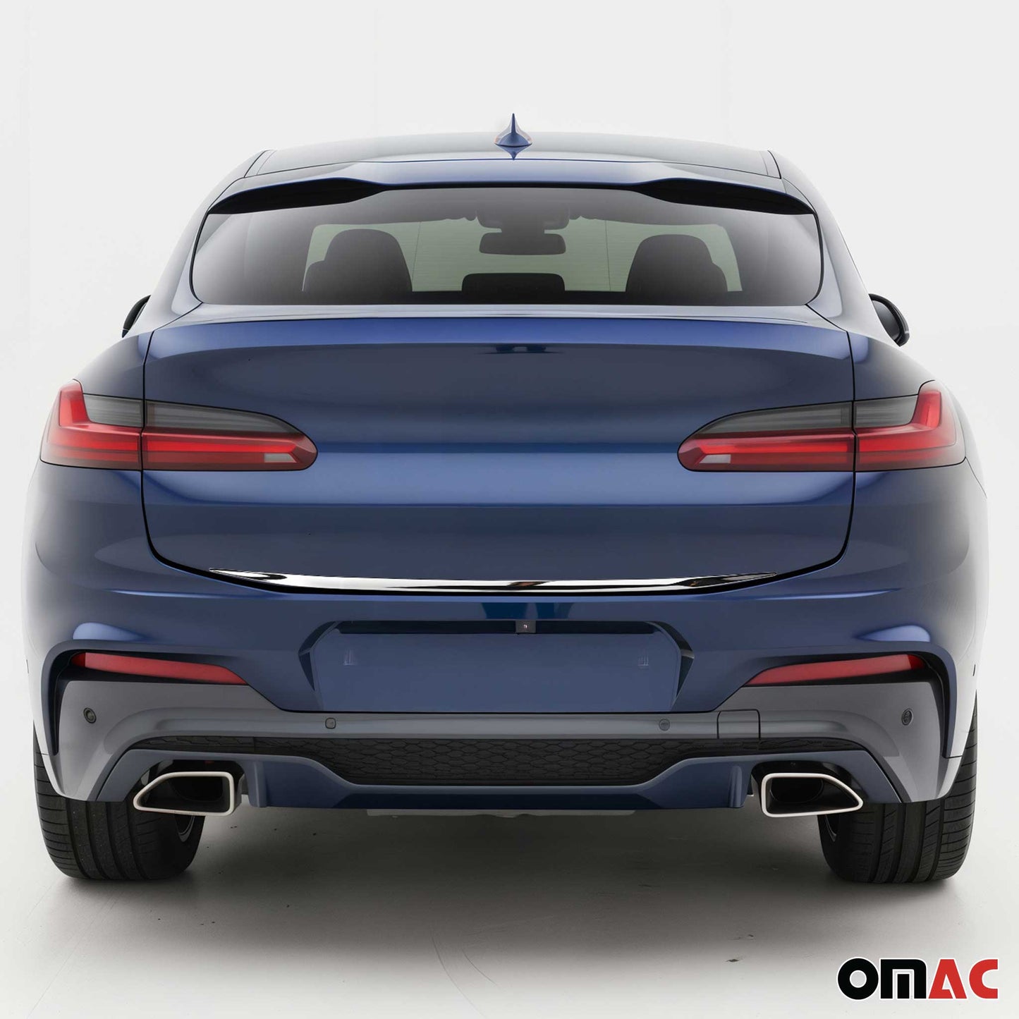 2019-2025 BMW X4 G02 2.gen Rear Trunk Lid Molding Trim Stainless Steel Silver 1Pc