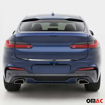 2019-2025 BMW X4 G02 2.gen Rear Trunk Lid Molding Trim Stainless Steel Silver 1Pc