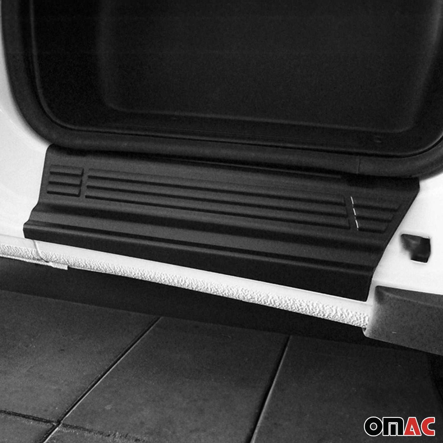 2023-2026 RAM ProMaster Door Sill Scuff Plate Scratch Protector Black 2 Pcs