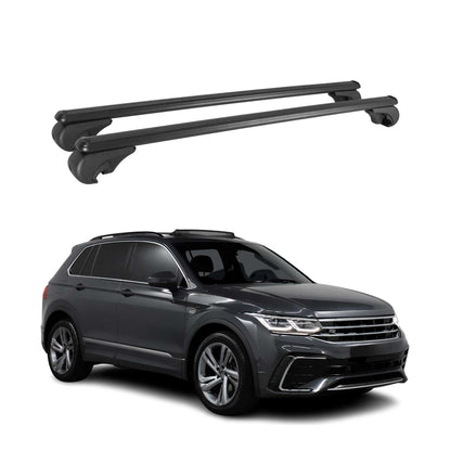 2017-2018 VW Tiguan Limited Roof Rack Cross Bars Black