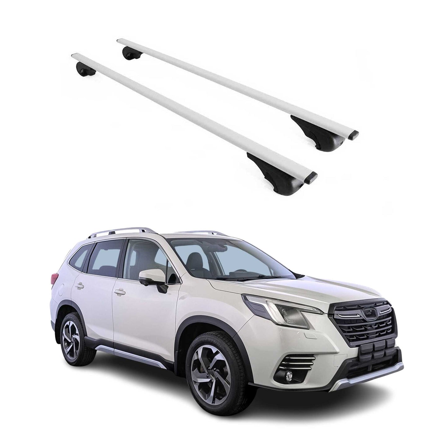 2019-2025 Subaru Forester V Roof Rack Cross Bars Silver