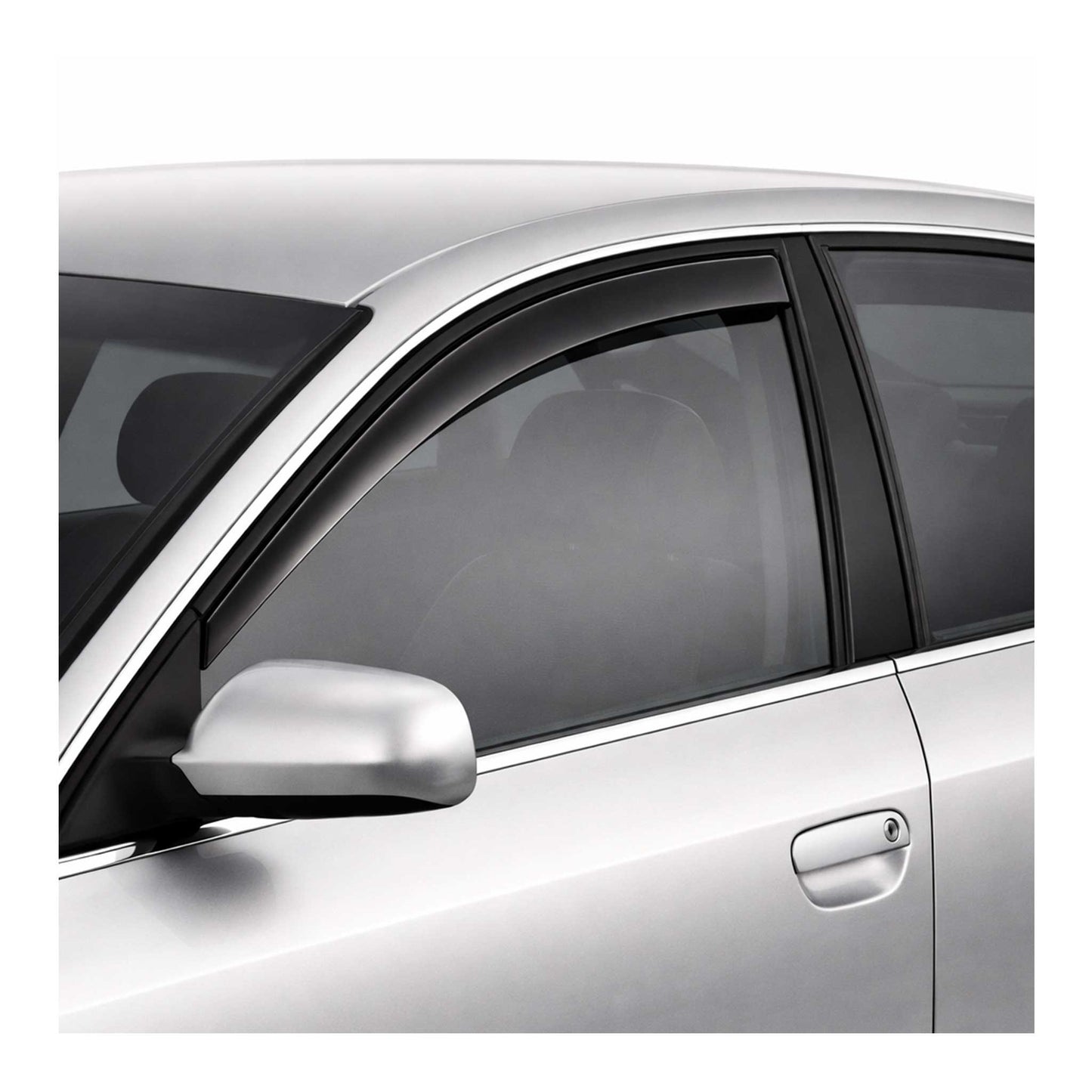 1997-2001 Audi A6 C5 All Models 4B Window Visor Vent Rain Deflector 2Pcs Smoke