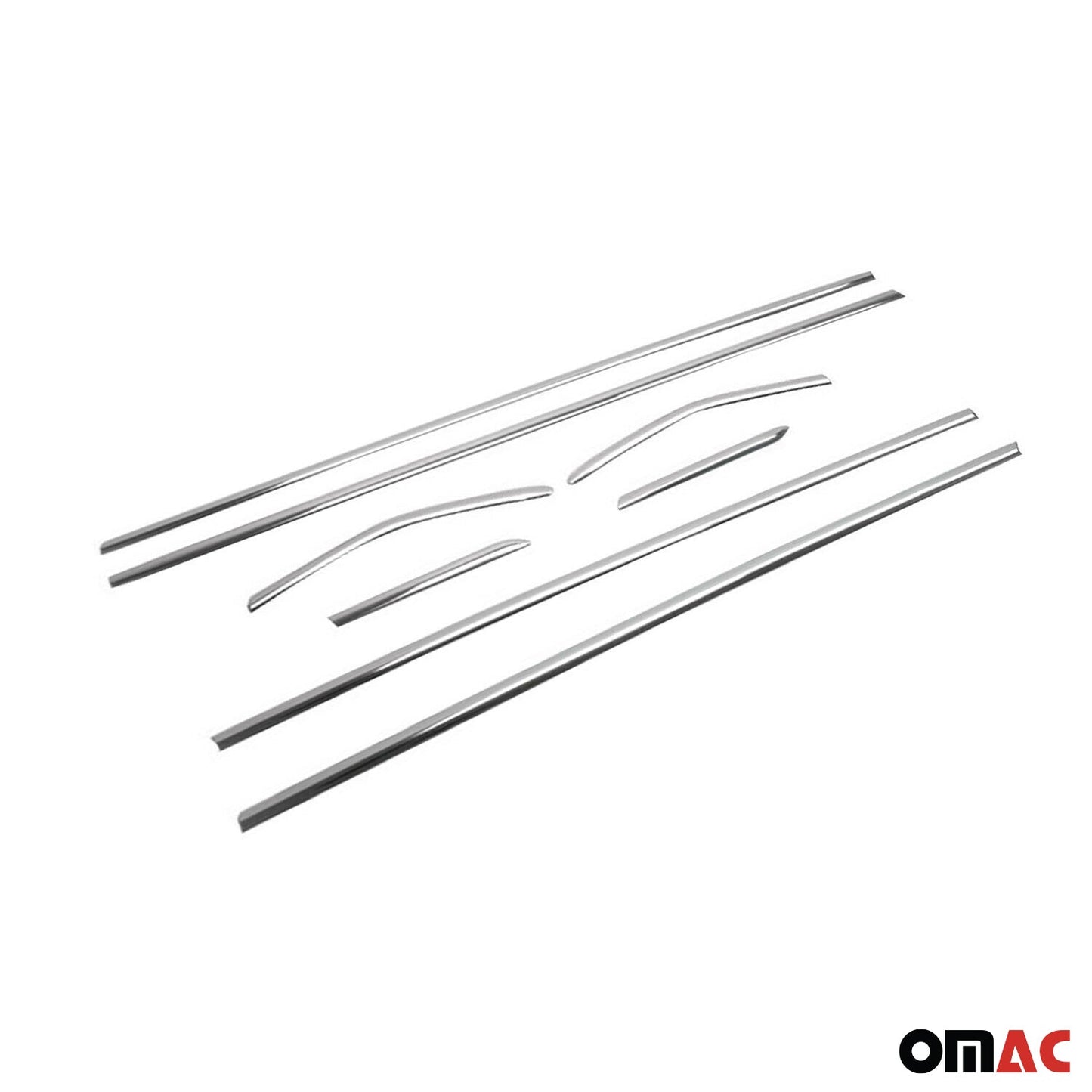 2012-2018 Ford Focus Hatchback 3.gen Window Molding Trim Streamer Stainless Steel Silver Chrome 8Pcs