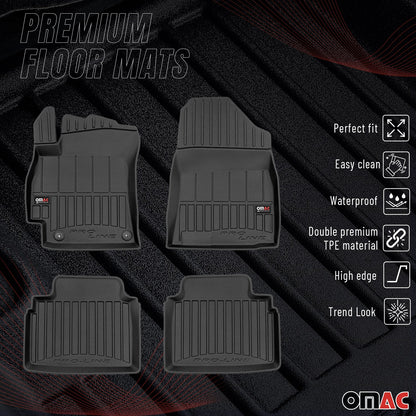 2021-2026 Hyundai Elantra Premium Floor Mats Liners Full Set All Weather Heavy Duty