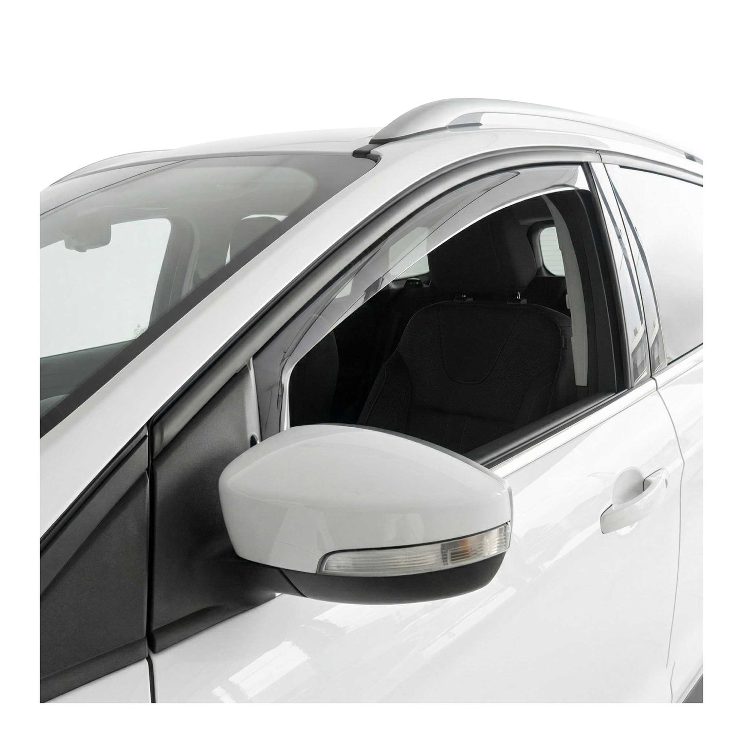 2013-2019 Ford Escape Window Visor Vent Rain Deflector 2Pcs Smoke