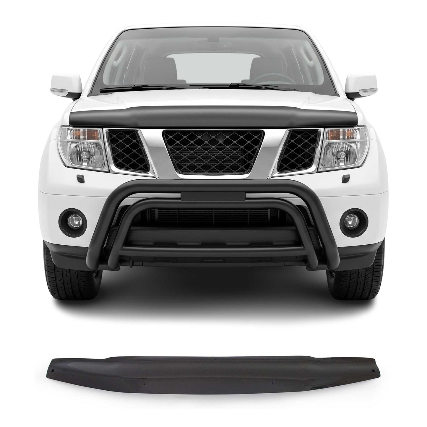 2005-2021 Nissan Frontier Front Bug Shield Hood Deflector 1 Pc Smoke