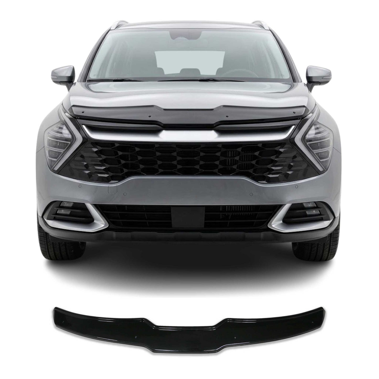 2023-2026 Kia Sportage Front Bug Shield Hood Deflector 1 Pc Smoke