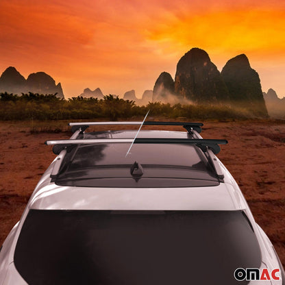 2014-2023 Jeep Cherokee Roof Rack Cross Bars Silver