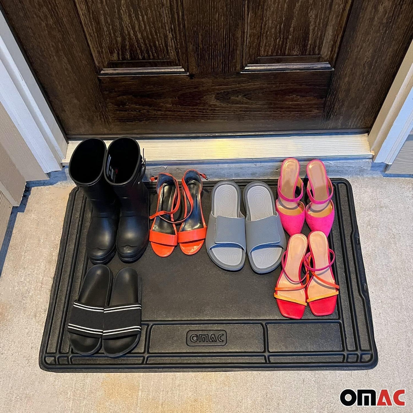 OMAC Pet Feeding Mat Waterproof Anti-Slip Dogs and Cats Food Placement Mat