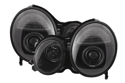 Mercedes Benz E-Class (210) Black Angel Eye Headlights (1999-2001)