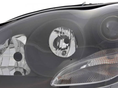 Mercedes Benz S-Class (220) Black Headlight Set (1998-2001)