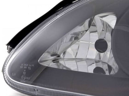 Mercedes Benz S-Class (220) Black Headlight Set (1998-2001)