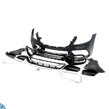 2018-2020 Mercedes-Benz S-Class Facelift (W222) S63 AMG Style Polypropylene Front Bumper Conversion Kit | E3Tuning