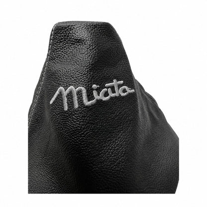 Custom Embroidery Leather Shift Boot Cover For Mazda MX-5 MK1 2005 2006 2007 2008 2009