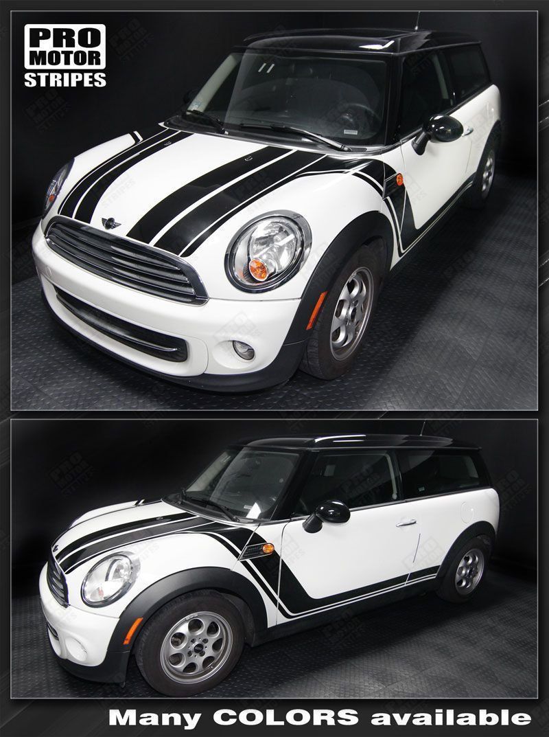 Mini Cooper 2008-2014 Clubman Hood & Side Rocker Stripes