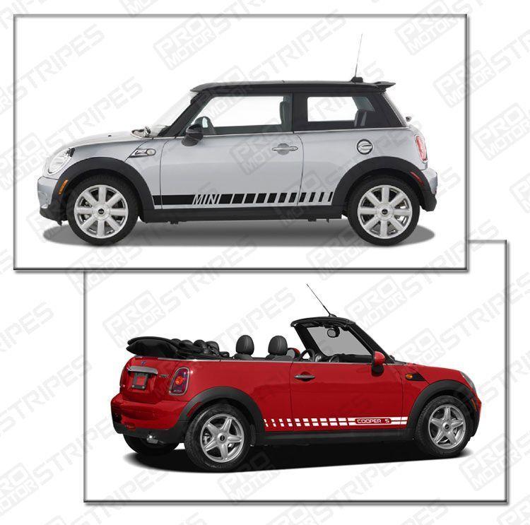 Mini Cooper 2008-2017 Rocker Panel Side Strobe Stripes