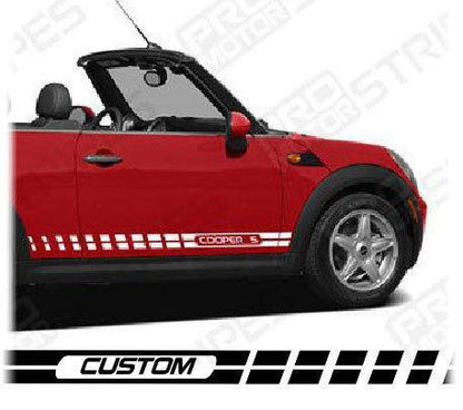 Mini Cooper 2008-2017 Rocker Panel Side Strobe Stripes