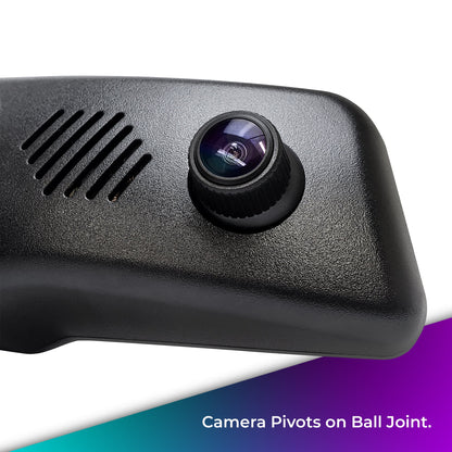 Master Tailgaters 10" Rear View Mirror Dash Cam with 10" LCD Screen | Rearview Universal Fit | 1080p 30fps HD DVR | Dual Way Video Recorder with WiFi | Anti Glare | 1080p Backup Camera Included