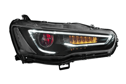 Mitsubishi Lancer Evo X GSR 10th Gen (CZ4A) Demon Eyes Dual Beam Projector Headlights (2008-2017)