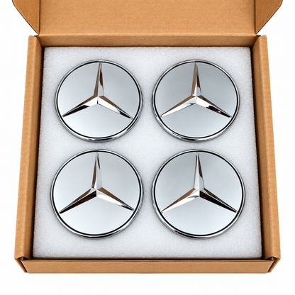 75mm Floating Center Wheel Caps for Mercedes Benz