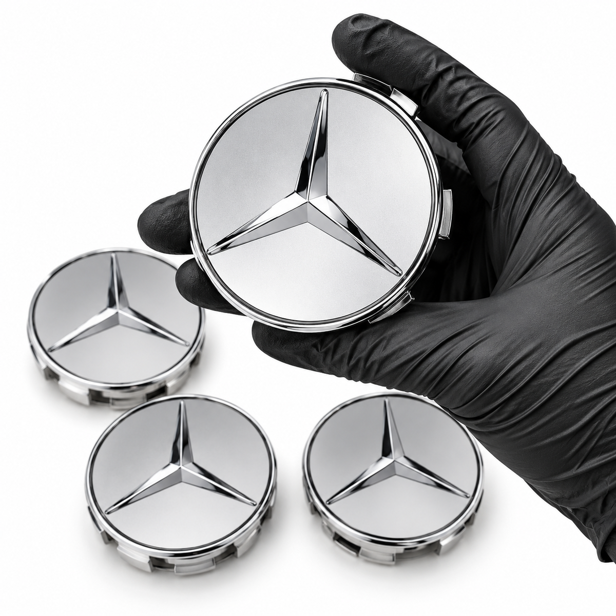 75mm Floating Center Wheel Caps for Mercedes Benz