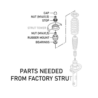 GODSPEED Volkswagen Jetta (A4) 1999-04 MAXX Coilovers (49MM Front Axle Clamp)