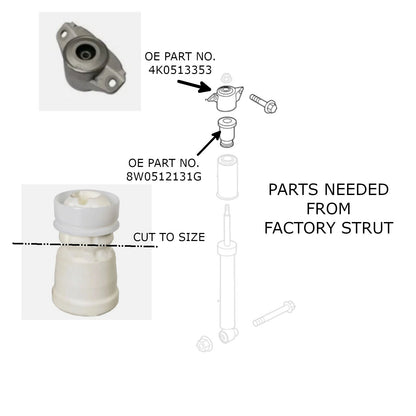 Godspeed Audi A6 Quattro (C8) 2019–2025 MAXX-Sports Inverted Coilovers (48mm FLM)