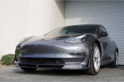 2017-2023 Tesla Model 3 (MK1) VSX Style Carbon Fiber Front Lip | FYBR Aerodynamics
