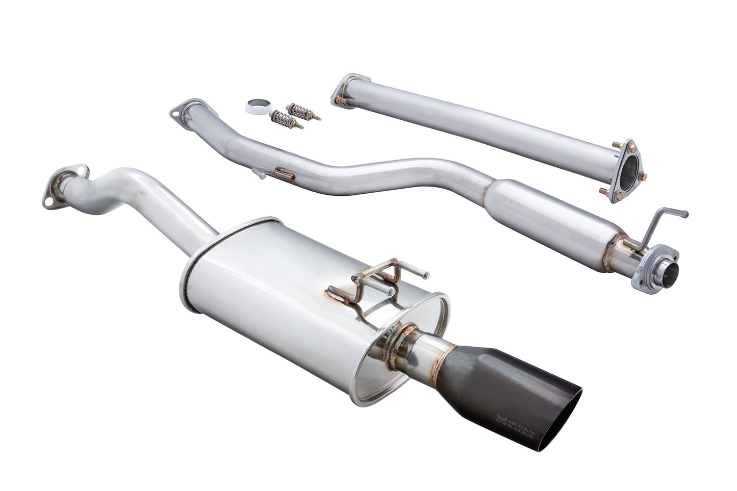 MEGAN RACING Honda Civic Si 2012–2015 Sedan OE-RS Cat-Back Exhaust System – Black Chrome Tips