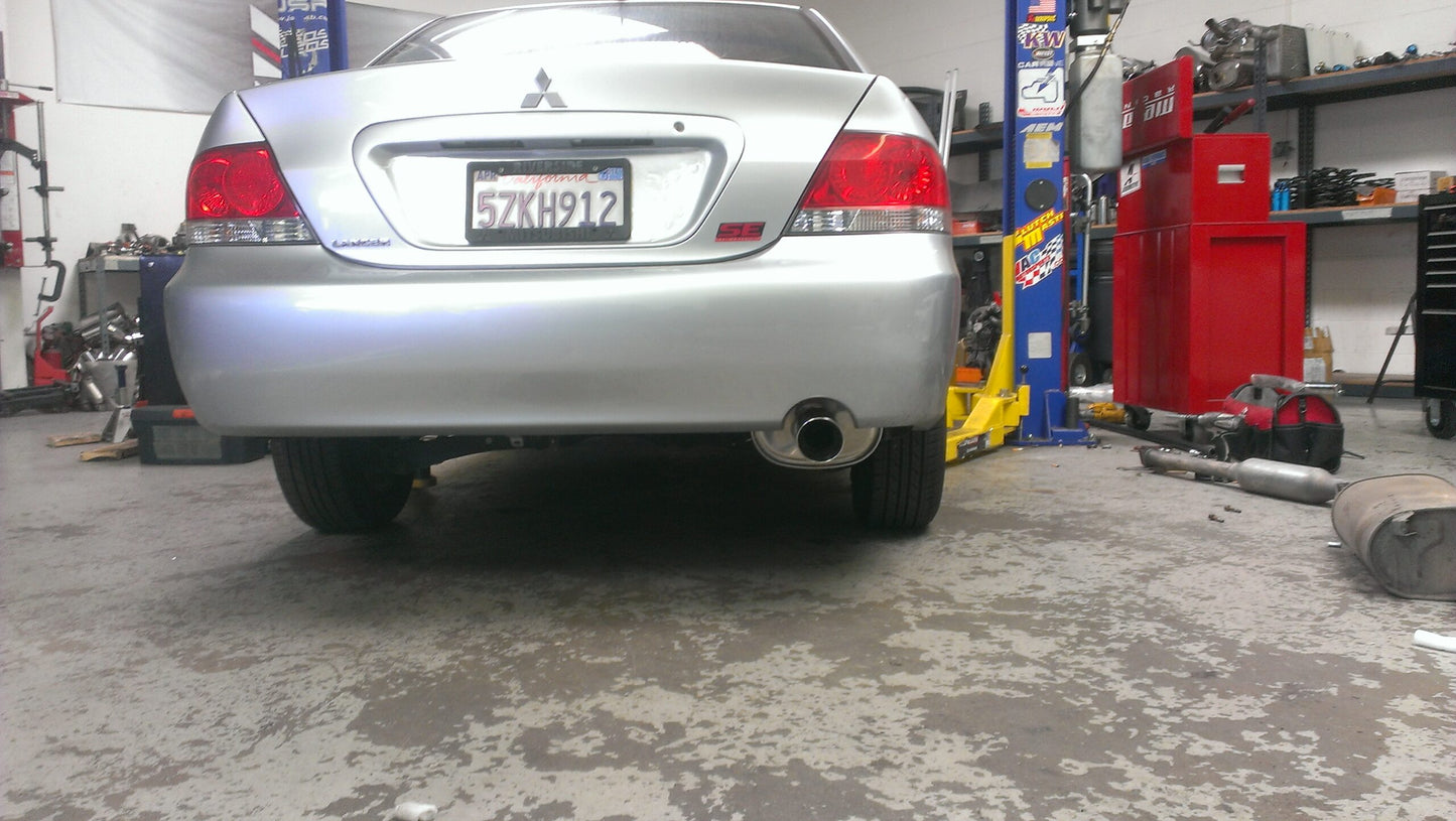 MEGAN RACING Mitsubishi Lancer 2002–2006 OE-RS Cat-Back Exhaust System – Stainless Rolled Tips