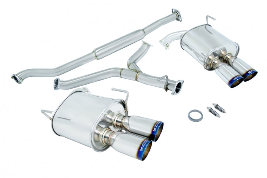 Megan Racing OE-RS Cat-Back Exhaust for Subaru WRX Sedan 2011–2014 – Burnt Rolled Tips
