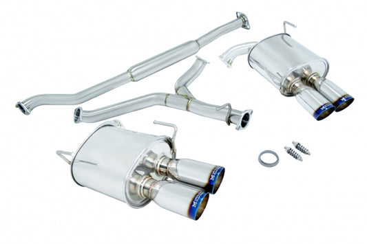 Megan Racing OE-RS Cat-Back Exhaust for Subaru WRX Sedan 2011–2014 – Burnt Rolled Tips